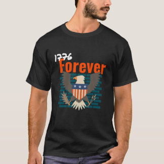 camiseta 1776 para sempre 4 de julho