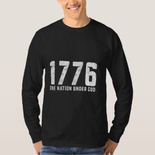 Camiseta 1778 Uma nação sob Deus 4 de julho para Patrioti