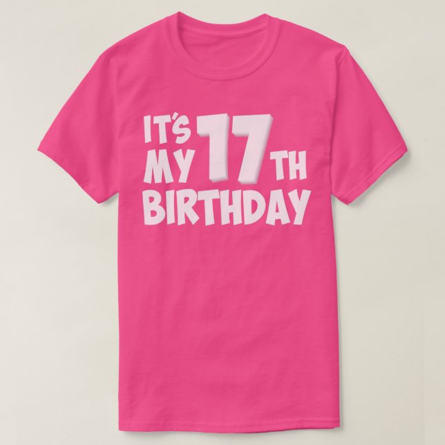 Camiseta 17.º aniversário (Frente do Design)