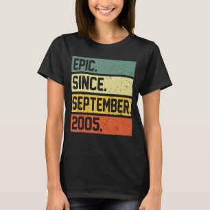 Camiseta 17.º Aniversário, 17 Anos De Epic Desde 2 de setem