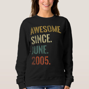 Camiseta 17.º Aniversário, 17 anos, Espetacular desde junho