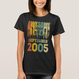 Camiseta 17.º Aniversário, 17 anos, Espetacular desde setem