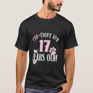 Camiseta 17.º Aniversário 17 Anos Gato Mãe Gato Lover