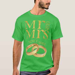 Camiseta 17.º Aniversário de Casamento Dando ao Sr. e à Sra