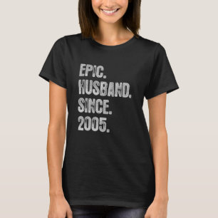 Camiseta 17.º Aniversário De Casamento Para O Marido Epic D