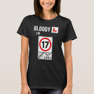 Camiseta 17.º Aniversário do Aprendendo Driver e Eu Sou Um