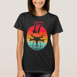 Camiseta 17.º Aniversário I - Drones com controle remoto re
