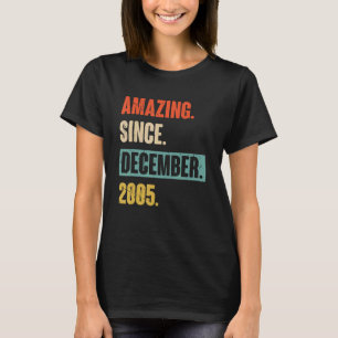 Camiseta 17 anos 17 anos surpreendente desde o dia 2 de dez