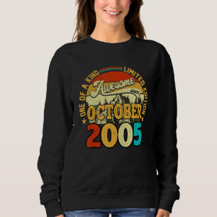 Camiseta 17 anos de idade incrível desde outubro de 2005 17