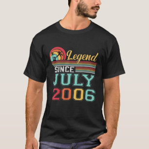 Camiseta 17 anos de lenda desde junho de 2006 17º aniversár