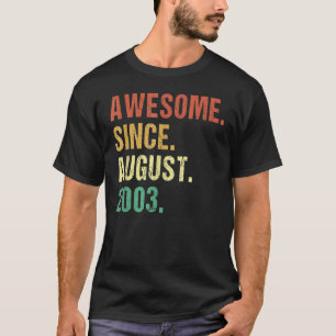 Camiseta 17 anos é incrível desde agosto de 2003 17º aniver