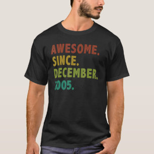 Camiseta 17 anos é incrível desde dezembro de 2005 17º aniv