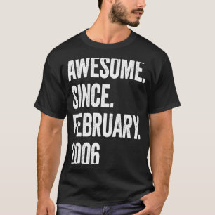 Camiseta 17 anos é incrível desde fevereiro de 2006 17º ani