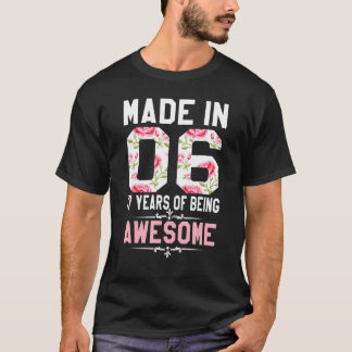 Camiseta 17 anos feito em 2006 17º aniversário para adolesc