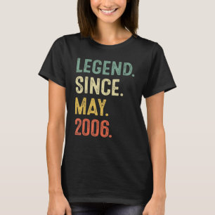 Camiseta 17 anos Legenda desde maio de 2006 17º aniversário