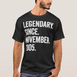 Camiseta 17 Anos Legendário Desde Novembro De 2005 17º Bi