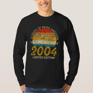 Camiseta 17 anos no domingo 2004 incrível desde o 17º ani