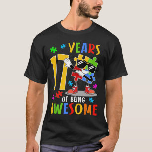 Camiseta 17 Anos Sendo Um Incrível Autismo De Atiramento De
