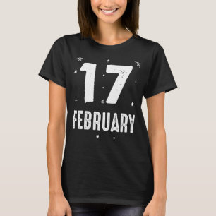 Camiseta 17 de fevereiro de Ocasiões especiais do Partido d