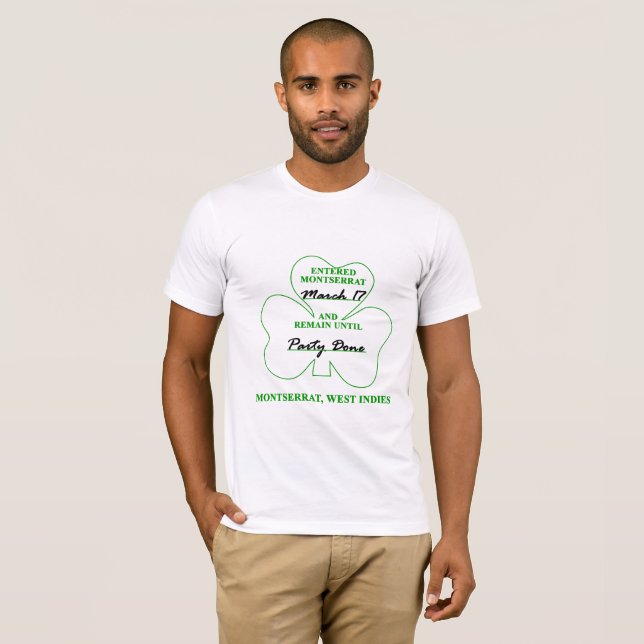Camiseta 17 de março - o Tshirt dos homens feitos partido (Frente Completa)