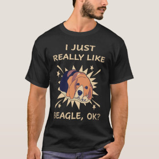 Camiseta 17 Eu Só Gosto Realmente de Beagle