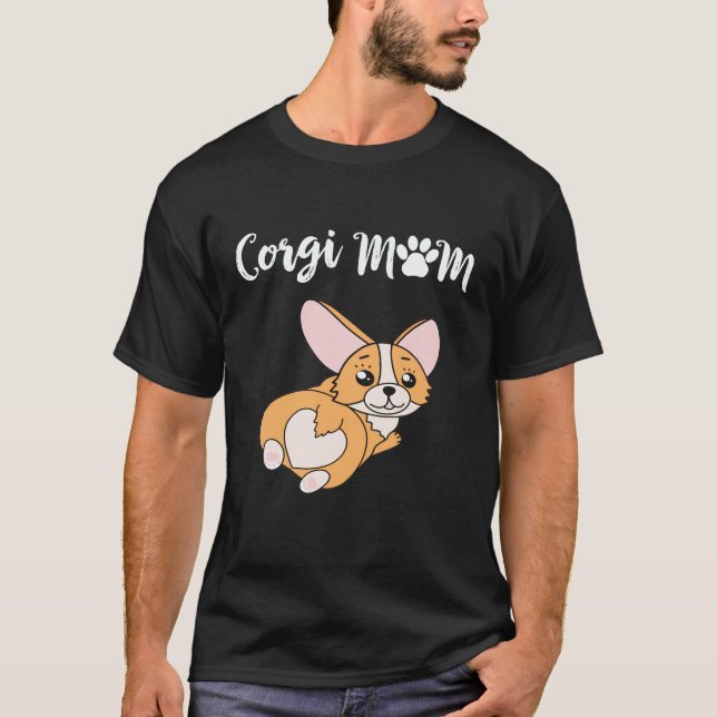Camiseta 17 Mãe Corgi Corgi (Frente)