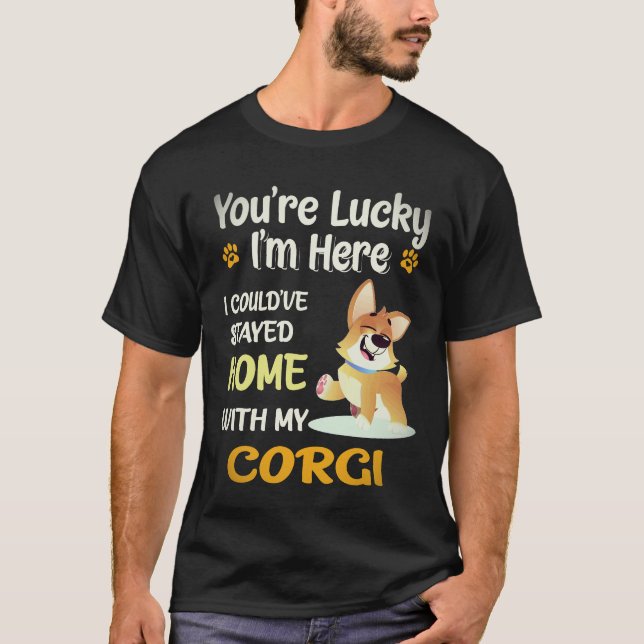 Camiseta 17 Você é Corgi Sortudo (Frente)