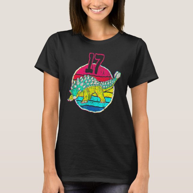Camiseta 17th Birthday I Ankylosaurus Magniventris I Family (Frente)