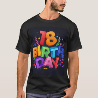 Camiseta 18ª Celebração de Aniversário
