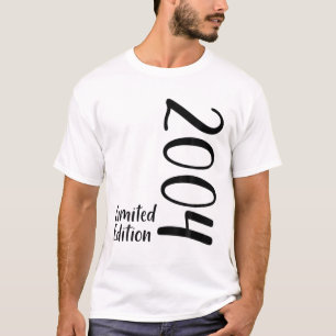 Camiseta 18ª Menina De Aniversário 18 Anos 2004 Presente