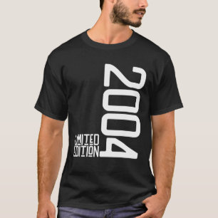 Camiseta 18ª Menina De Aniversário 18 Anos 2004 Presente