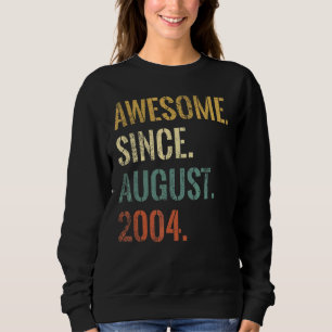 Camiseta 18º aniversário 18 anos é incrível desde agosto de