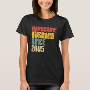 Camiseta 18º Aniversário de Casamento para Him Bonito
