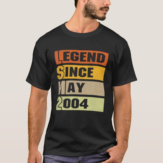 Camiseta 18º Aniversário Oferece Legenda De 18 Anos Desde M (Frente)