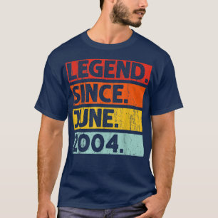 Camiseta 18º aniversário Oferece lenda desde junho de 2004