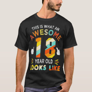 Camiseta 18º Aniversário Oferece Presentes Para Óculos Incr