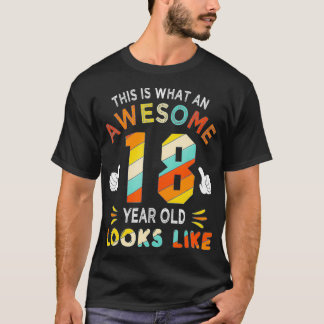 Camiseta 18º Aniversário Oferece Presentes Para Óculos Incr