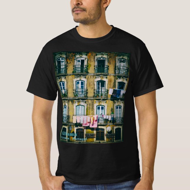 Camiseta 18º c, edifício de segunda-feira no distrito de Al (Frente)