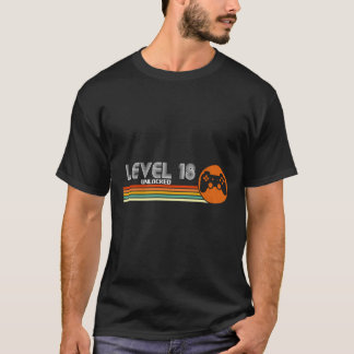 Camiseta 18º presente de aniversário - Jogador desbloqueado