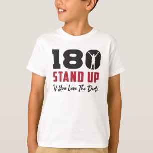 Camiseta 180 Darts Bullseye Dartboard Arrow Engraçado Idea