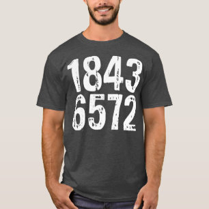 Camiseta 1843 humor adulto ofensivo