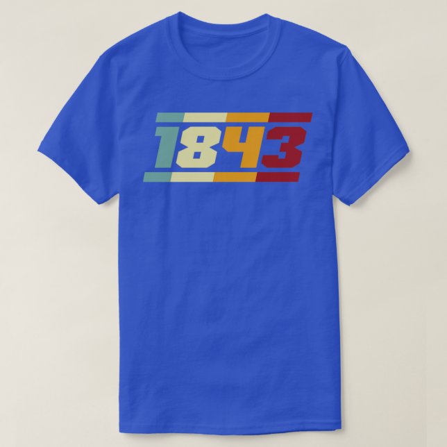 Camiseta 1843 Tipografia Retroativa (Frente do Design)