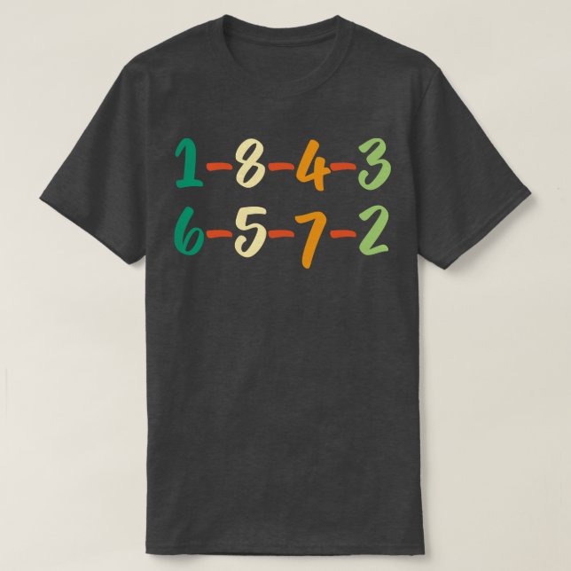 Camiseta 1843 Vintage da Ordem de Firme (Frente do Design)