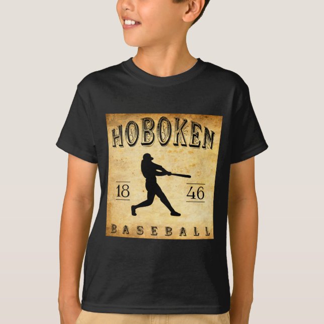Camiseta 1846 Hoboken New Jersey Baseball  (Frente)