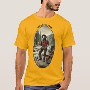 Camiseta 1849 Dourado Miner da Califórnia com um URM Grande