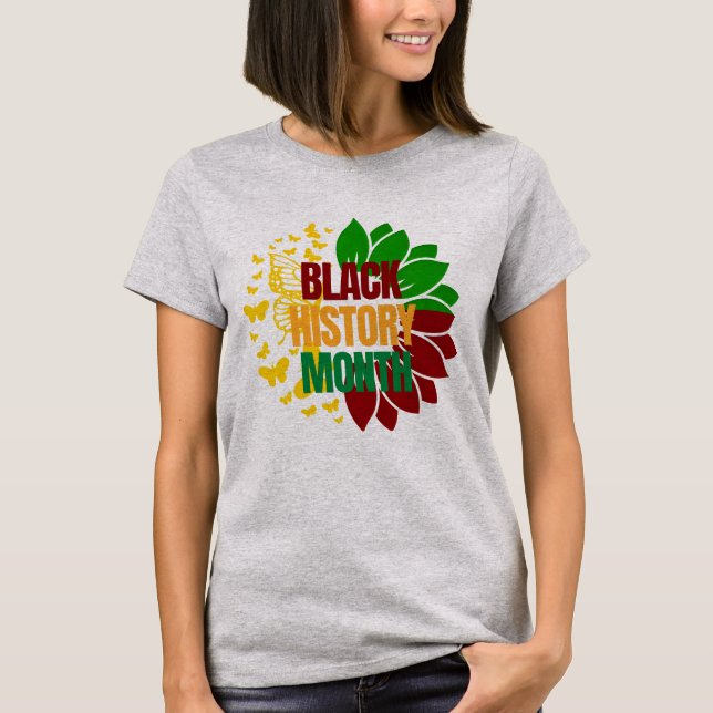 Camiseta 1865 liberdade negra africana (Frente)