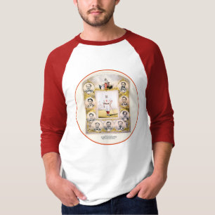 Camiseta 1869 meias vermelhas