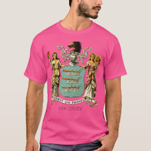 Camiseta 1876 Casaco de Armas de Nova Jersey