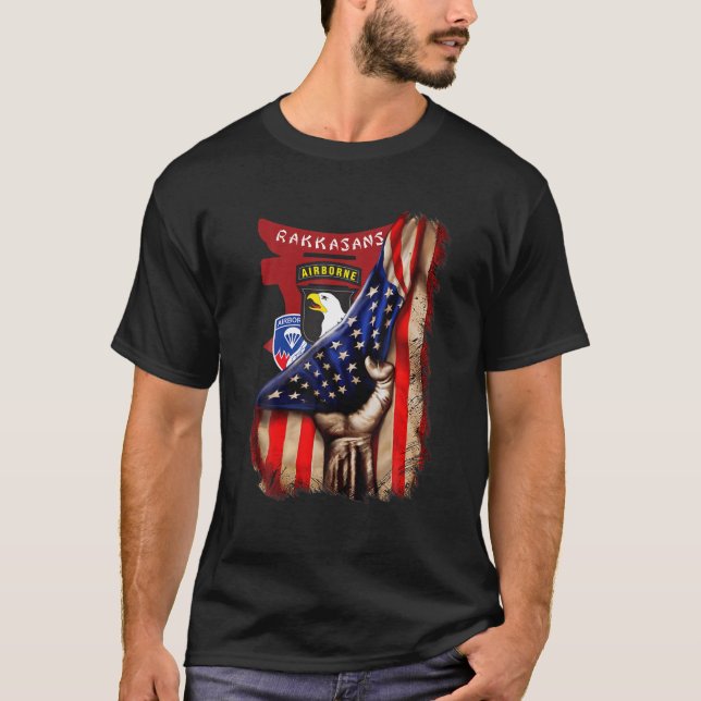 Camiseta 187.º Regimento de Infantaria Aéreo "Rakkasans" Am (Frente)