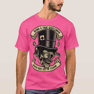 Camiseta 1885 O Verdadeiro Crânio De Cavalheiro Nunca Sai D